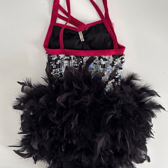 Weissman Dance Costume. Sequined Bodice With Feather Bustle. Worn Once. Small - Picture 8 of 8